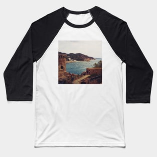 View of the charming Spanish streets Spain sightseeing trip photography from city scape Barcelona Blanes Malgrat del Mar Santa Susuana Baseball T-Shirt